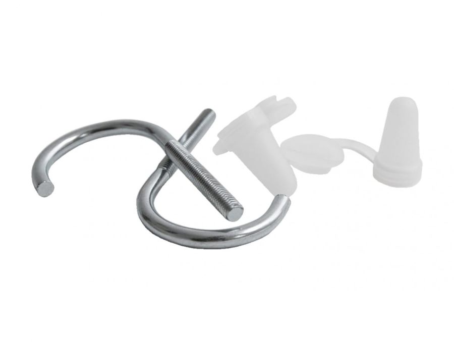 Śruby hakowe z uszczelką i kapturkiem - 10 szt.