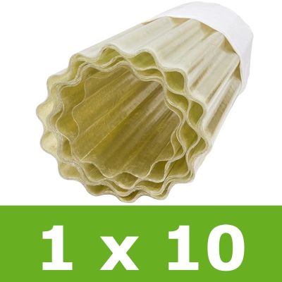 Poliester w rolce falisty 1 x 10 m - przezroczysty