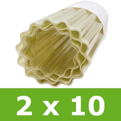 Poliester w rolce falisty 2 x 10 m - przezroczysty