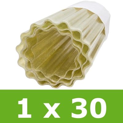 Poliester w rolce falisty 1 x 30 m - przezroczysty