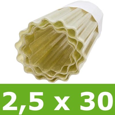 Poliester w rolce falisty 2,5 x 30 m - przezroczysty