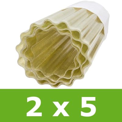 Poliester w rolce falisty 2 x 5 m - przezroczysty