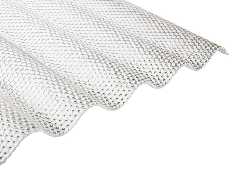 Płyta Guttacryl 3 mm Wabe 2000 x 1045 mm przezroczysta