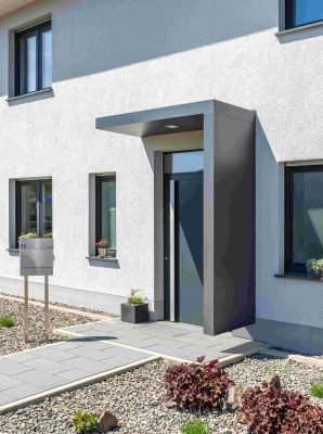 Gutta BS Plus 200 x 90 x 14,5 cm z panelem bocznym z prawej strony - Antracyt