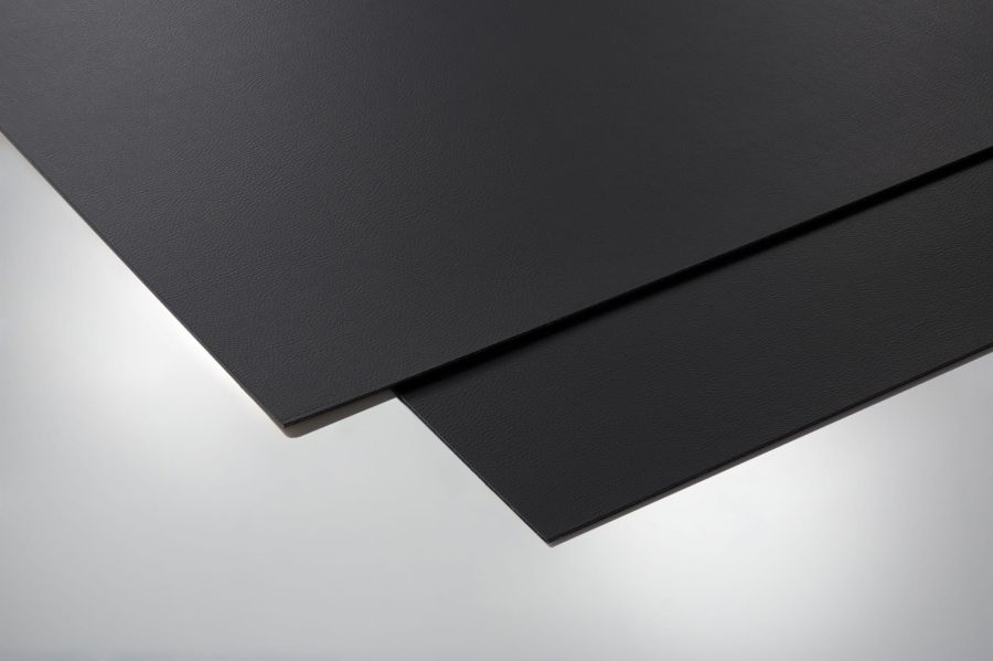 Płyta dekoracyjna - Czarna skóra 1000 x 650 mm (samoprzylepna)