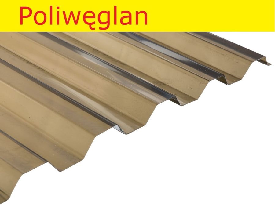 Płyta PC Trapez gradoodporna 2500 x 900 mm  - dymiona