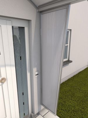 Ścianka boczna B1 PC - Efekt stali