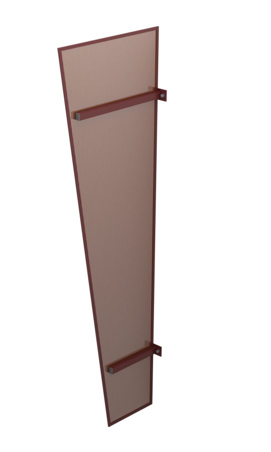 Ścianka uniwersalna brąz 185x59x31 cm