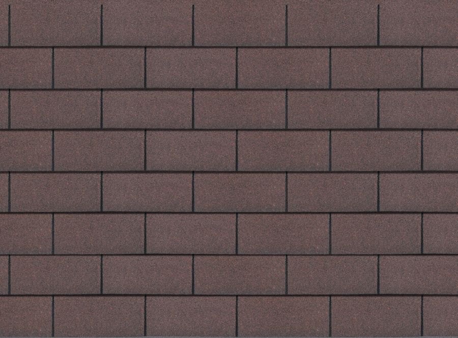 Gont bitumiczny prostokąt GUTTATEC (3 m²/op) - brązowy