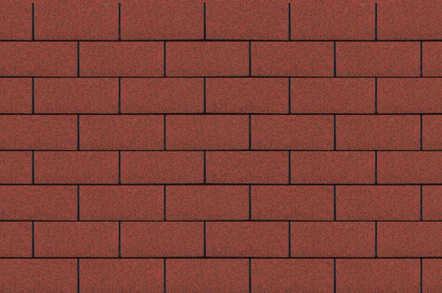 Gont bitumiczny prostokąt GUTTATEC (3 m²/op) - czerwony