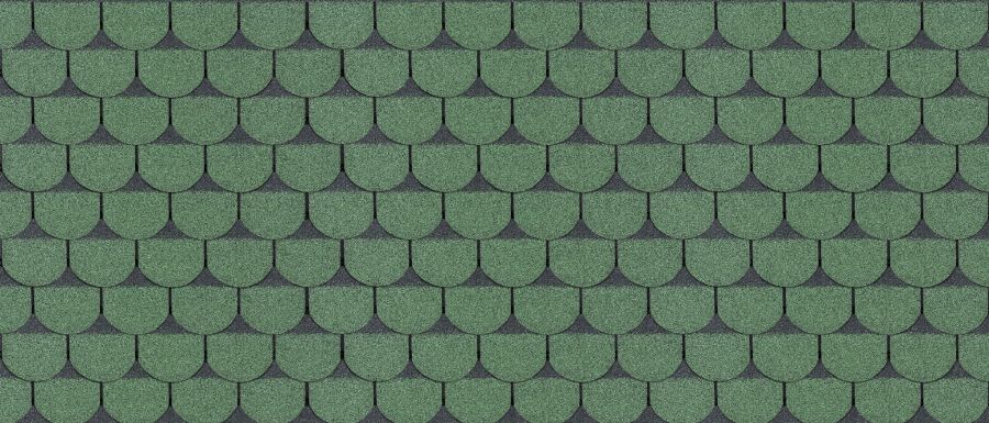 Gont bitumiczny karpiówka GUTTATEC (3 m²/op) - zielony