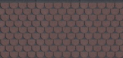 Gont bitumiczny karpiówka GUTTATEC (3 m²/op) - brązowy