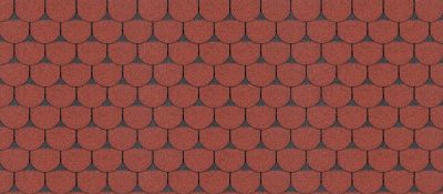 Gont bitumiczny karpiówka GUTTATEC (3 m²/op) - czerwony