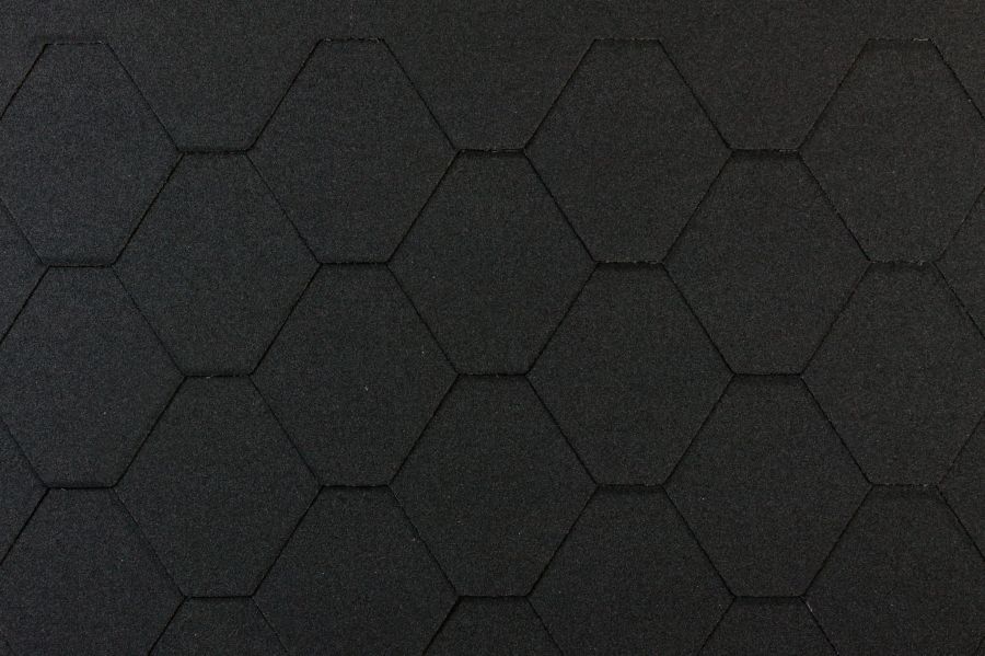 Gont bitumiczny sześciokąt GUTTATEC (3 m²/op) - czarny
