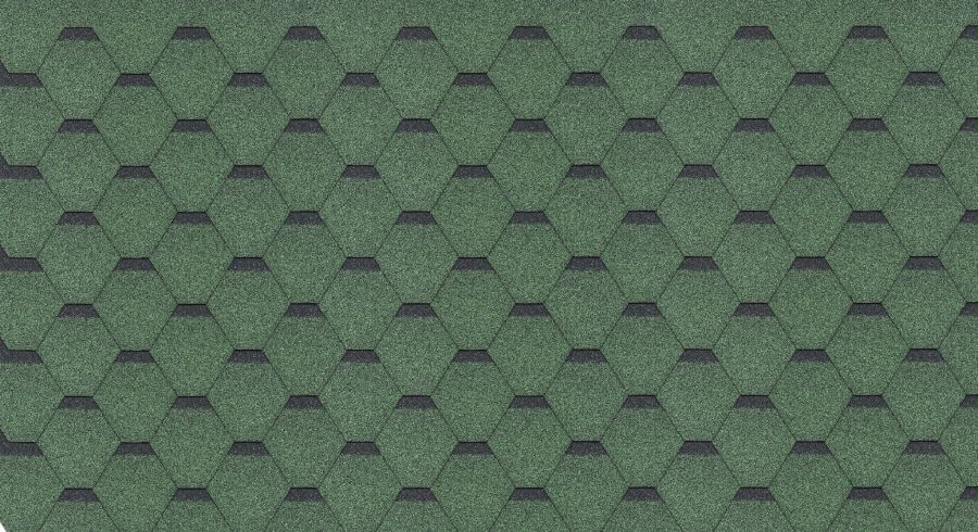 Gont bitumiczny sześciokąt GUTTATEC (3 m²/op) - zielony