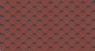 Gont bitumiczny sześciokąt GUTTATEC (3 m²/op) - czerwony