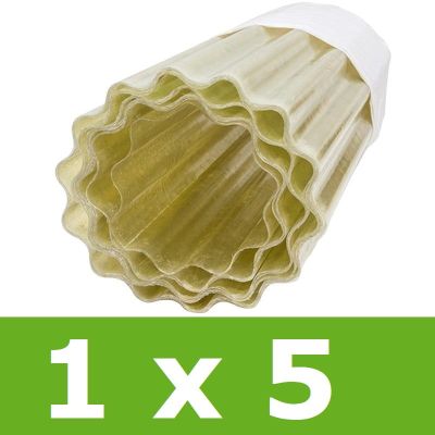 Poliester w rolce falisty 1 x 5 m - przezroczysty