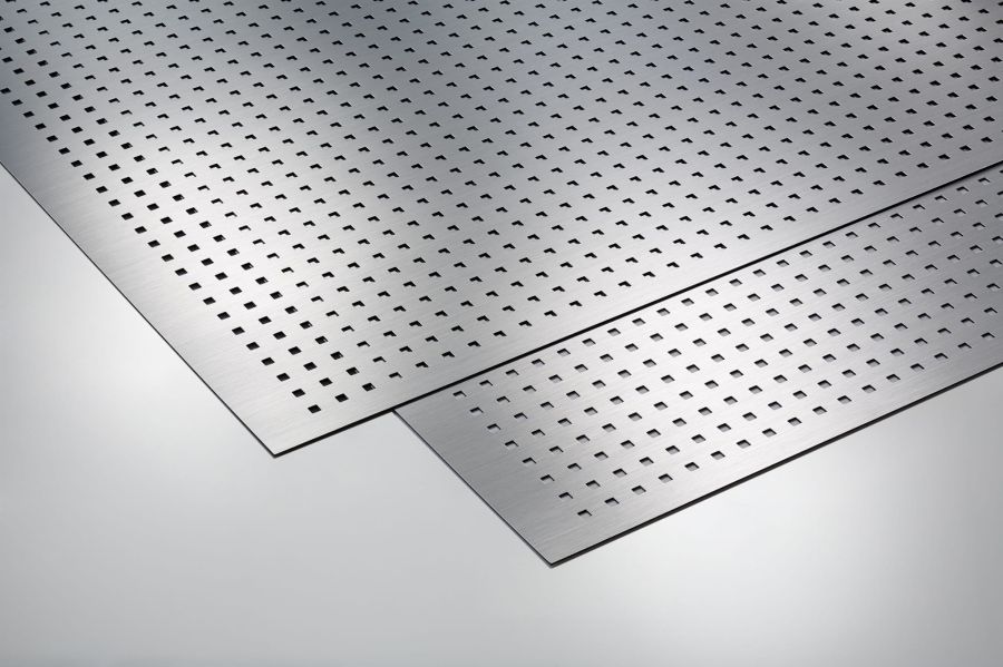 Płyta dekoracyjna - Wiercone kwadraty 1000 x 650 mm (samoprzylepna)